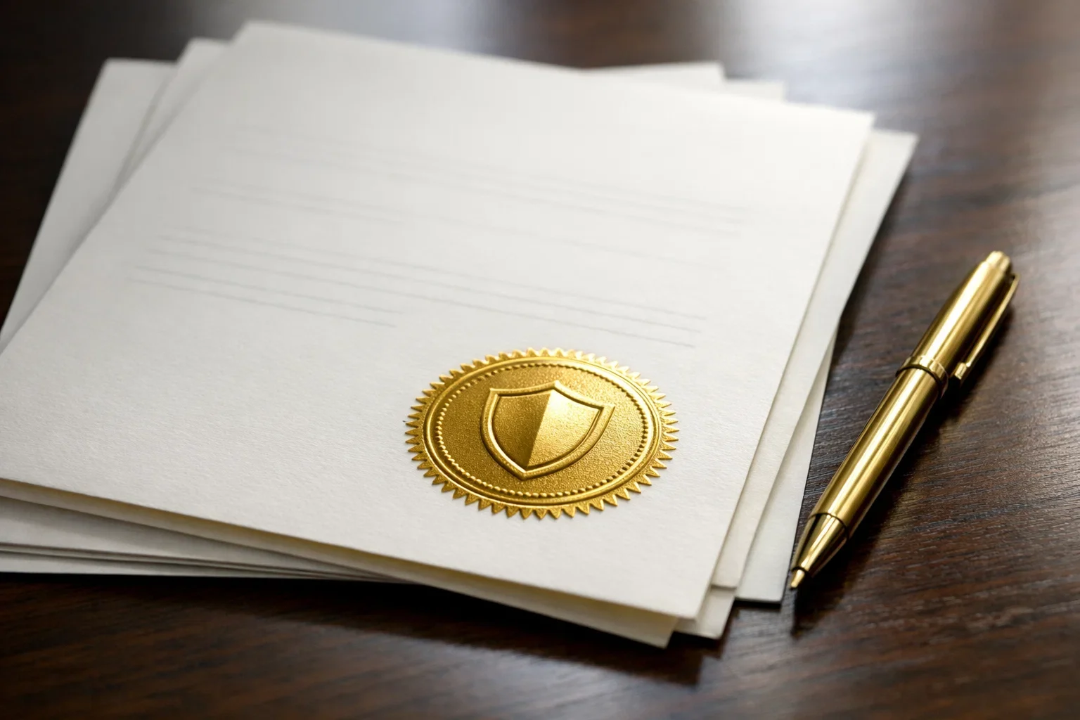 Officieel document met veiligheidszegel symboliseert KSA-vergunning en spelerbescherming